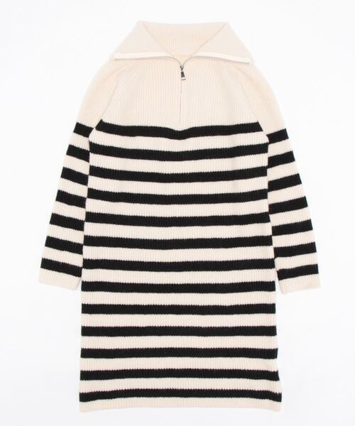 Q（キュー）の「ハーフジップニットワンピース（ワンピース・レディース・ブラック/ブラック系その他・MEDIUM）」の11枚目の写真