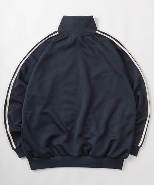 BEVERLY HILLS POLO CLUB（ビバリーヒルズポロクラブ）の「【BEVERLY HILLS POLO CLUB/ビバリーヒルズポロクラブ】ブランドロゴ ワンポイント刺繍 サイドライン トラックジャケット/ラインジャージ/ビッグシルエット（スウェット・レディース・ネイビー/グリーン/アイボリー・M/L/XL）」の9枚目の写真