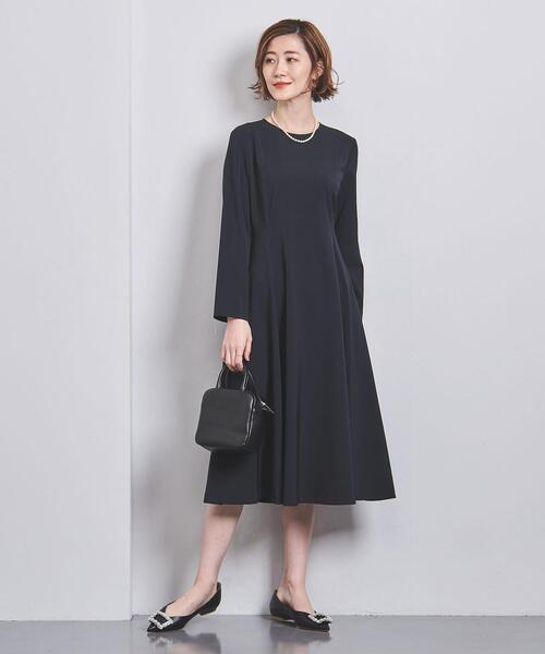 UNITED ARROWS(ユナイテッドアローズ)の「FEEL FREE フレア ワンピース(ワンピース・レディース・ブラック/ネイビー・36/38)」の12枚目の写真