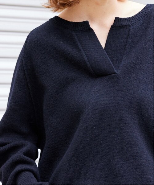 【美品】FRAMeWORK ミドルゲージ天竺ヘンリープルオーバー セール】ミドルゲージ天竺ヘンリープルオーバー（ニット/セーター