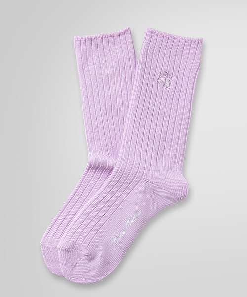 BROOKS BROTHERS(ブルックスブラザーズ)の「コットンブレンド GF リブソックス(ソックス/靴下・レディース・ライトパープル/ネイビー/グレー/レッド/ブラック/ライトグリーン/アイボリー・ONE SIZE)」の6枚目の写真