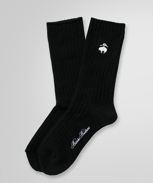 BROOKS BROTHERS(ブルックスブラザーズ)の「コットンブレンド GF リブソックス(ソックス/靴下・レディース・ライトパープル/ネイビー/グレー/レッド/ブラック/ライトグリーン/アイボリー・ONE SIZE)」の1枚目の写真