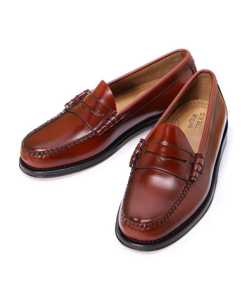G.H.BASS（ジーエイチバス）の「【G.H.BASS】WEEJUN HERITAGE LARSON MOC PENNY BA11010H（ローファー・メンズ・ブラック/ブラウン/ワイン/ホワイト・8h/9/8/7h/9h）」の3枚目の写真