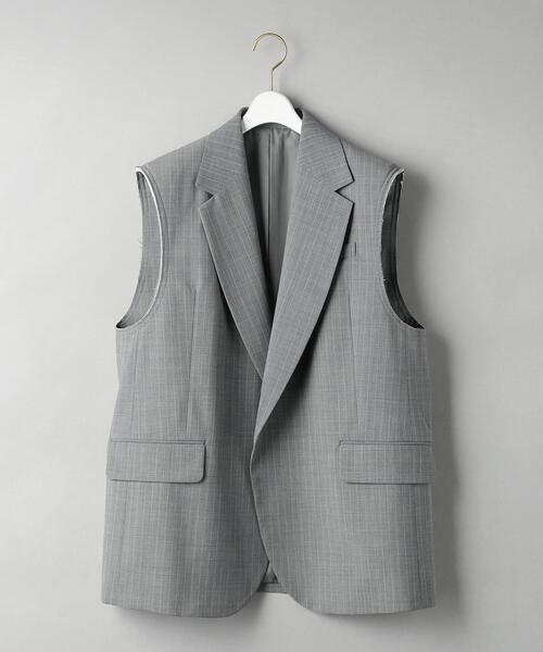 「BEAUTY&YOUTH UNITED ARROWS」 ベスト S グレー レディース BEAUTY＆YOUTH UNITED ARROWS 「BEAUTY&YOUTH ARROWS」 ベスト S