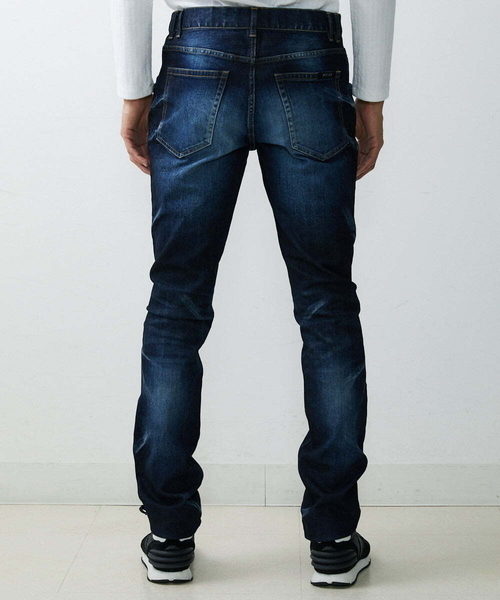 MICHEL KLEIN HOMME (ミッシェルクランオム)の「【2023年モデル】《日本製》ブルーオーシャンデニムパンツ(デニムパンツ・メンズ・ネイビー・MEDIUM/LARGE/X-LARGE)」の2枚目の写真