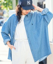 U.S. POLO ASSN. | 【23SS】【U.S. POLO ASSN./ユーエスポロアッスン】別注レギュラーカラーデニムシャツ/ビッグシャツ/ユニセックス(シャツ/ブラウス)