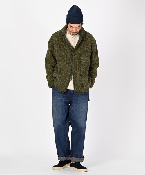 45R（フォーティファイブアール）の「シェットランドニットの908チロリアンジャケット（テーラードジャケット・レディース・グリーン・MEDIUM/LARGE）」の5枚目の写真