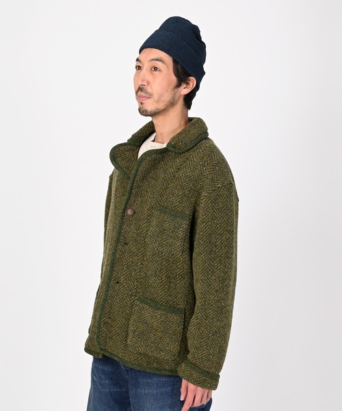 45R（フォーティファイブアール）の「シェットランドニットの908チロリアンジャケット（テーラードジャケット・レディース・グリーン・MEDIUM/LARGE）」の16枚目の写真