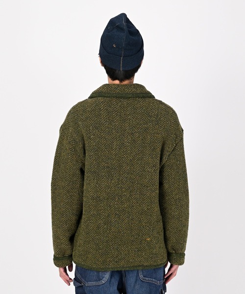 45R（フォーティファイブアール）の「シェットランドニットの908チロリアンジャケット（テーラードジャケット・レディース・グリーン・MEDIUM/LARGE）」の12枚目の写真