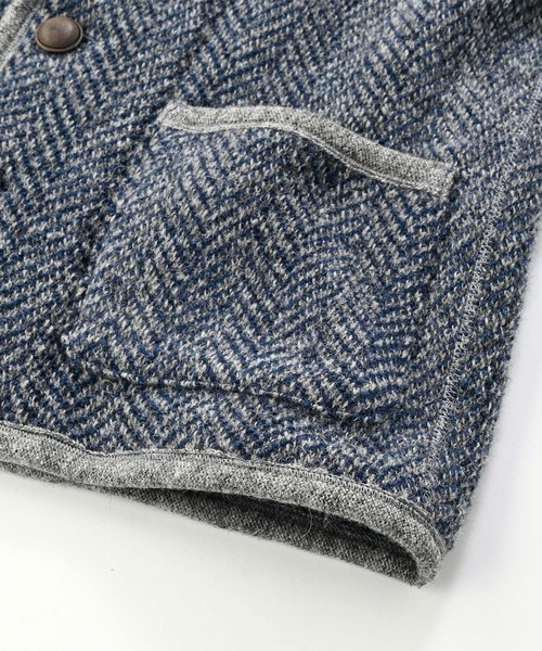 45R（フォーティファイブアール）の「シェットランドニットの908チロリアンジャケット（テーラードジャケット・レディース・グリーン・MEDIUM/LARGE）」の7枚目の写真