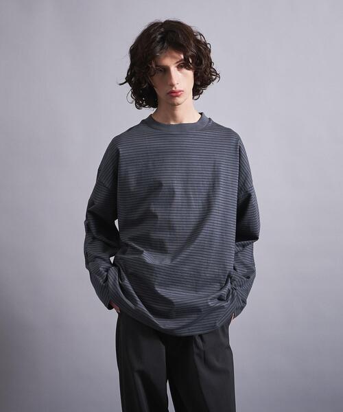 MILLER(ミラー)の「<Miller × monkey time> BORDER LONG SLEEVE/カットソー(Tシャツ/カットソー・メンズ・ブラック/ダークグレー・S/M/L/XL)」の11枚目の写真