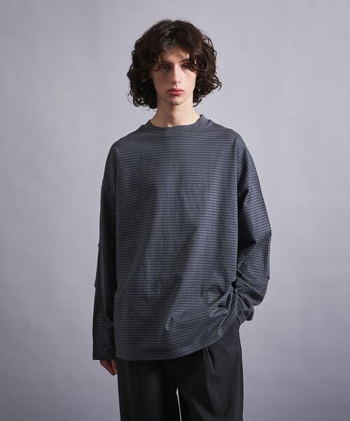 MILLER(ミラー)の「<Miller × monkey time> BORDER LONG SLEEVE/カットソー(Tシャツ/カットソー・メンズ・ブラック/ダークグレー・S/M/L/XL)」の15枚目の写真
