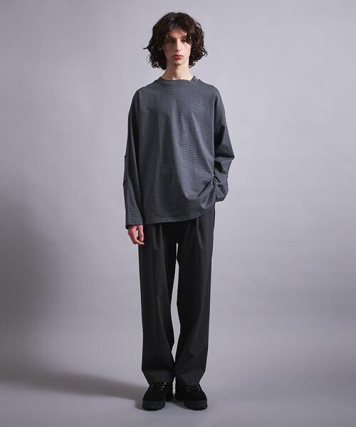 MILLER(ミラー)の「<Miller × monkey time> BORDER LONG SLEEVE/カットソー(Tシャツ/カットソー・メンズ・ブラック/ダークグレー・S/M/L/XL)」の17枚目の写真
