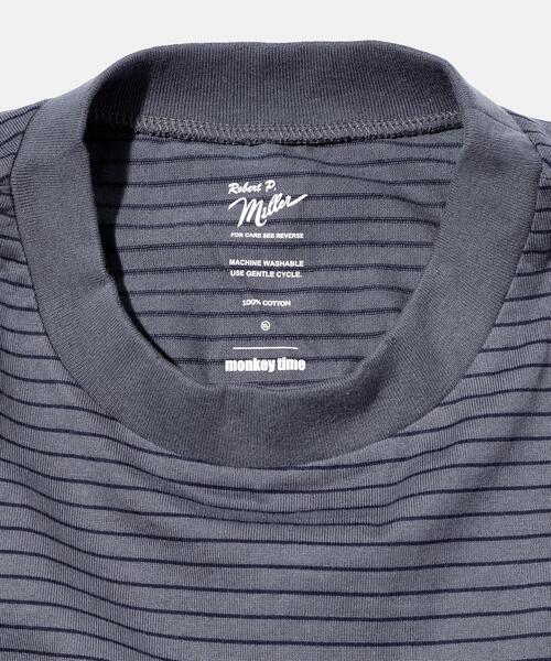 MILLER(ミラー)の「<Miller × monkey time> BORDER LONG SLEEVE/カットソー(Tシャツ/カットソー・メンズ・ブラック/ダークグレー・S/M/L/XL)」の22枚目の写真