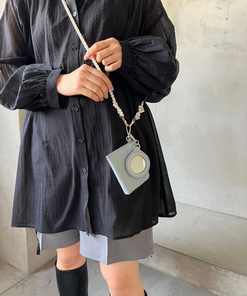 Me%（ミィパーセント）の「MPカスタムチャームミラー（手鏡/メイクミラー・レディース・ブラック/ピンク/アイボリー/ブルー・FREE）」の18枚目の写真