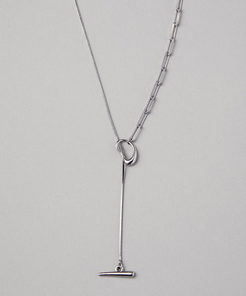 VIS（ビス）の「【マルチWAY】デザインチェーンラリエットネックレス（ネックレス・レディース・ゴールド/シルバー・FREE）」の2枚目の写真