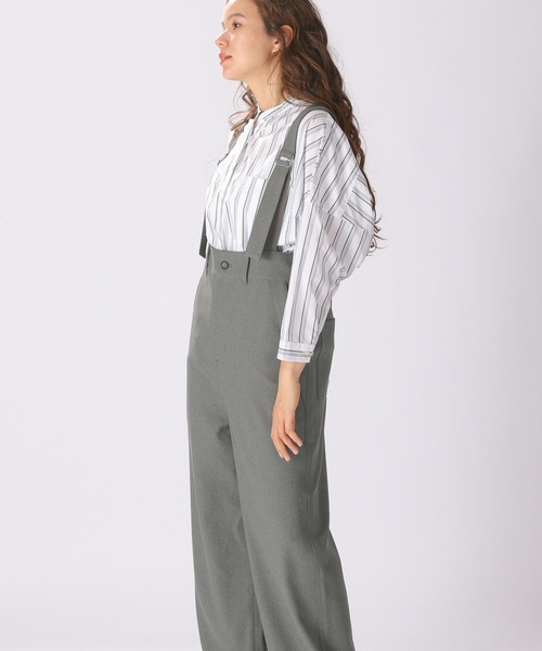 niko and...（ニコアンド）の「シャンブレーツイルサロペット（その他パンツ・レディース・グレー/チャコール/ブルー・FREE）」の8枚目の写真