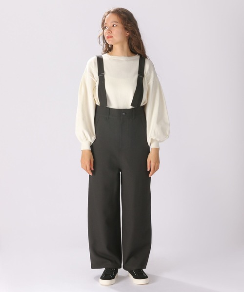 niko and...（ニコアンド）の「シャンブレーツイルサロペット（その他パンツ・レディース・グレー/チャコール/ブルー・FREE）」の13枚目の写真