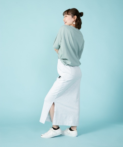 CONVERSE(コンバース)の「【CONVERSE/コンバース】 なこなこカップルコラボ スリットタイト ナロー スカート(スカート・レディース・アイボリー/グレー/ブラック・MEDIUM/LARGE)」の18枚目の写真