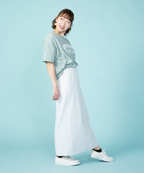 CONVERSE(コンバース)の「【CONVERSE/コンバース】 なこなこカップルコラボ スリットタイト ナロー スカート(スカート・レディース・アイボリー/グレー/ブラック・MEDIUM/LARGE)」の15枚目の写真