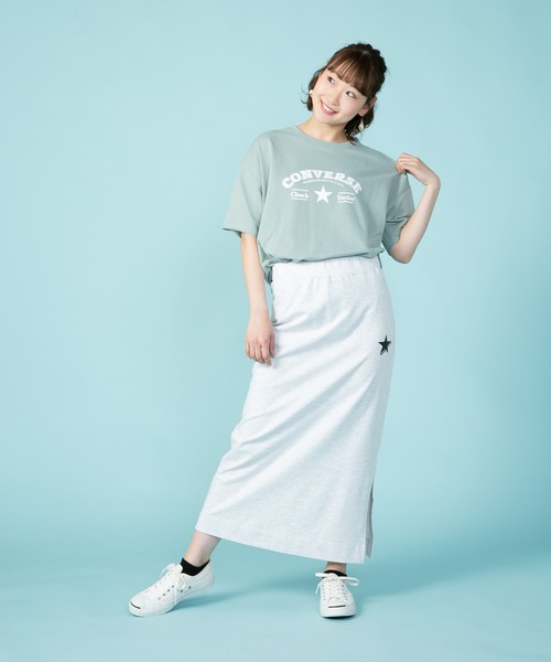 CONVERSE(コンバース)の「【CONVERSE/コンバース】 なこなこカップルコラボ スリットタイト ナロー スカート(スカート・レディース・アイボリー/グレー/ブラック・MEDIUM/LARGE)」の16枚目の写真