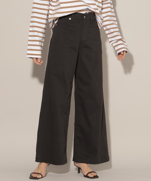 PICCADILLY（ピカデリー）の「BARNYARDSTORM / PICCADILLY別注 / ワイドパンツ（その他パンツ・レディース・オフホワイト/ライトブルー/ブラック・1/0）」の3枚目の写真
