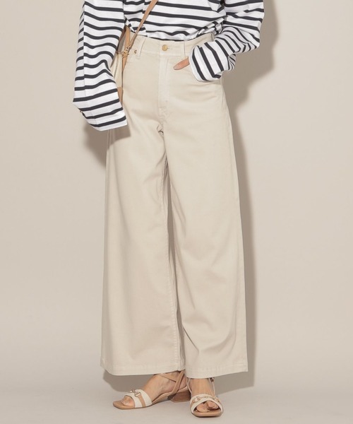PICCADILLY（ピカデリー）の「BARNYARDSTORM / PICCADILLY別注 / ワイドパンツ（その他パンツ・レディース・オフホワイト/ライトブルー/ブラック・1/0）」の6枚目の写真