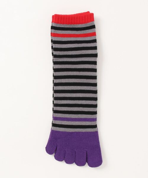 TONE SELECT GOODS（トーンセレクトグッズ）の「【urge】メンズ 5本指 ハーフ丈ソックス　カジュアルポップ柄　【かかと付きタイプ】（ソックス/靴下・メンズ・D/B/J/E/F/I/A/H/C/G・FREE）」の4枚目の写真