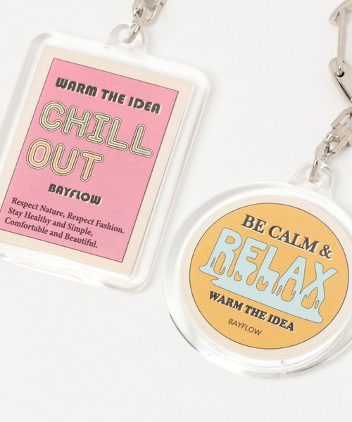 BAYFLOW（ベイフロー）の「BFタイポアクリルキーホルダー（キーホルダー・レディース・ブルー/グリーン/ピンク/イエロー・0）」の5枚目の写真