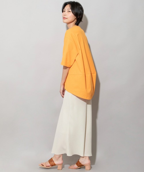 Munich（ミューニック）の「ドライタッチオックスコクーントップス（シャツ/ブラウス・レディース・オレンジ/ホワイト/ライトカーキ/ブラック・FREE）」の8枚目の写真