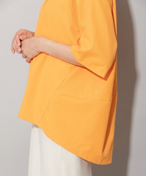 Munich（ミューニック）の「ドライタッチオックスコクーントップス（シャツ/ブラウス・レディース・オレンジ/ホワイト/ライトカーキ/ブラック・FREE）」の17枚目の写真