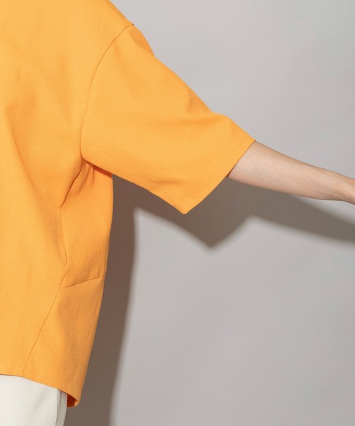 Munich（ミューニック）の「ドライタッチオックスコクーントップス（シャツ/ブラウス・レディース・オレンジ/ホワイト/ライトカーキ/ブラック・FREE）」の16枚目の写真