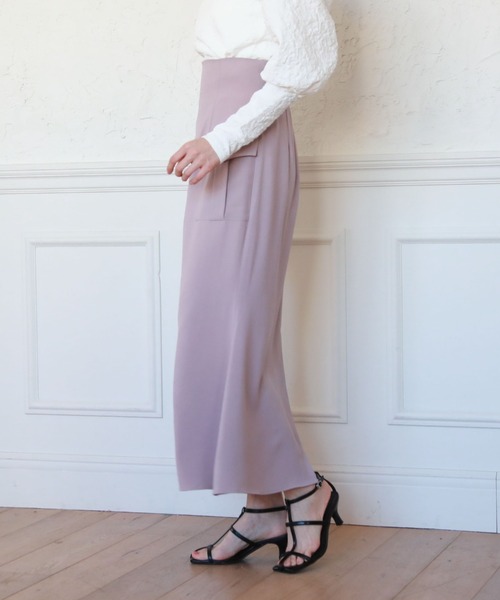 archives（アルシーヴ）の「カーゴマーメイドスカート（スカート・レディース・ラベンダー/アイボリー/ブラック/グレイッシュベージュ・MEDIUM）」の17枚目の写真