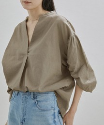 【ZOZOTOWN限定】パフスリーブスキッパーブラウス