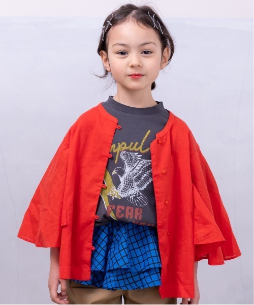 A BOND(アボンド)の「india 2wayブラウス(90~150cm)(シャツ/ブラウス・キッズ・レッド/ピンク/グリーン・110/120/130/140/150/90/100)」の3枚目の写真