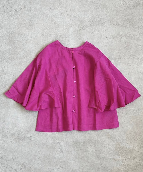 A BOND(アボンド)の「india 2wayブラウス(90~150cm)(シャツ/ブラウス・キッズ・レッド/ピンク/グリーン・110/120/130/140/150/90/100)」の1枚目の写真