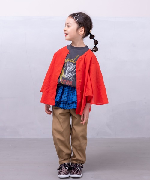 A BOND(アボンド)の「india 2wayブラウス(90~150cm)(シャツ/ブラウス・キッズ・レッド/ピンク/グリーン・110/120/130/140/150/90/100)」の5枚目の写真