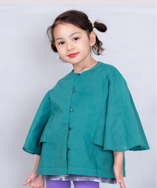 A BOND(アボンド)の「india 2wayブラウス(90~150cm)(シャツ/ブラウス・キッズ・レッド/ピンク/グリーン・110/120/130/140/150/90/100)」の4枚目の写真