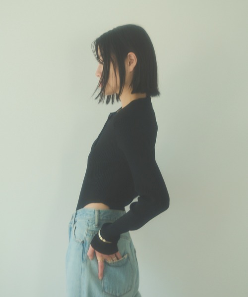 HANNE（アン）の「ポロニットボディスーツ（ポロシャツ・レディース・ブラック/その他/ベージュ/グレー/ベージュ系その他/アイボリー・フリー/FREE）」の9枚目の写真