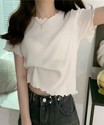 リブ メローTシャツ