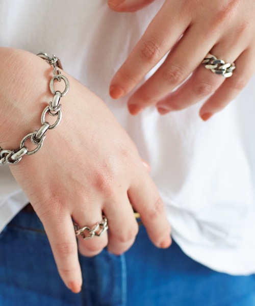 Nothing And Others（ナッシングアンドアザーズ）の「「Nothing And Others/ナッシングアンドアザーズ」Ink chain Ring set（リング・レディース・シルバー・FREE）」の5枚目の写真