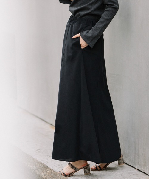 Munich（ミューニック）の「トリコットピケマキシフレアスカート（スカート・レディース・ブラック/カーキ/キャメル・S/M）」の21枚目の写真