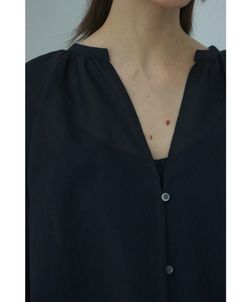 BLACK BY MOUSSY(ブラックバイマウジー)の「volume round hem shirt(ボリュームラウンドヘムシャツ)(シャツ/ブラウス・レディース・ホワイト/ブラック/ターコイズブルー・FREE)」の19枚目の写真