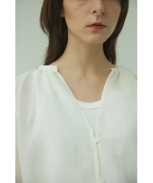 BLACK BY MOUSSY(ブラックバイマウジー)の「volume round hem shirt(ボリュームラウンドヘムシャツ)(シャツ/ブラウス・レディース・ホワイト/ブラック/ターコイズブルー・FREE)」の21枚目の写真