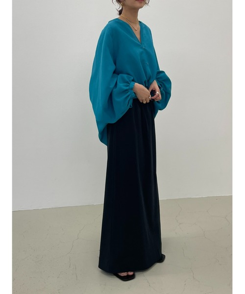 BLACK BY MOUSSY(ブラックバイマウジー)の「volume round hem shirt(ボリュームラウンドヘムシャツ)(シャツ/ブラウス・レディース・ホワイト/ブラック/ターコイズブルー・FREE)」の18枚目の写真
