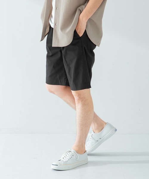 URBAN RESEARCH ROSSO MEN（アーバンリサーチロッソメン）の「ストレッチチノショートパンツ（チノパンツ・メンズ・ネイビー/ベージュ/ブラック・MEDIUM/LARGE）」の2枚目の写真