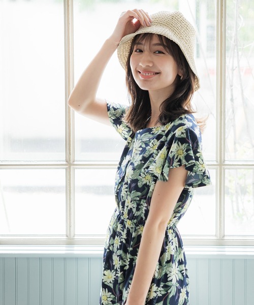 coca(coca)(コカ)の「麦わら帽子(ハット・レディース・アイボリー/ブラック・ONE SIZE)」の9枚目の写真