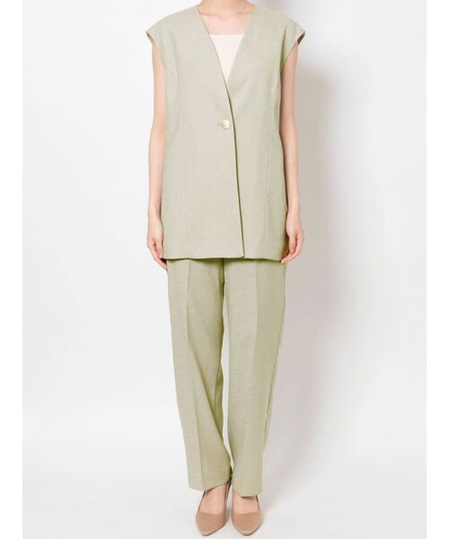 LAGUNAMOON（ラグナムーン）の「リネンライクテーパードパンツ（その他パンツ・レディース・ブラック/ベージュ・SMALL/MEDIUM）」の11枚目の写真