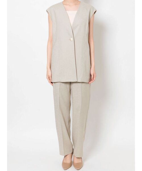 LAGUNAMOON（ラグナムーン）の「リネンライクテーパードパンツ（その他パンツ・レディース・ブラック/ベージュ・SMALL/MEDIUM）」の22枚目の写真