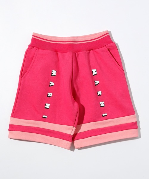 MARNI（マルニ）の「MARNI（マルニ）Kids & Junior  ブランドロゴショートパンツ（その他パンツ・キッズ・ホワイト/チェリーピンク・10Y/8Y/14Y/12Y/6Y/4Y）」の2枚目の写真